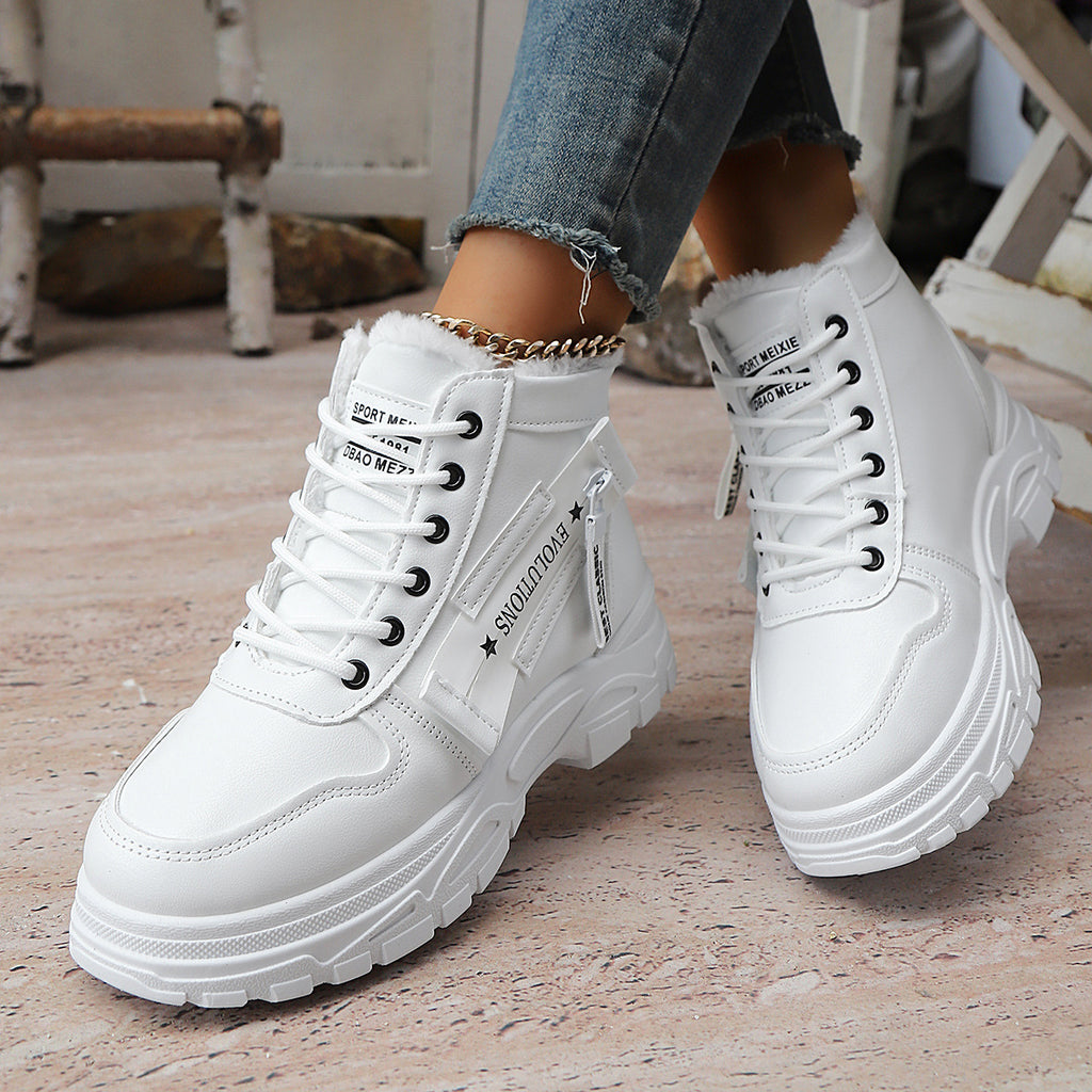 Bottes de neige de taille plus épaisse pour femmes