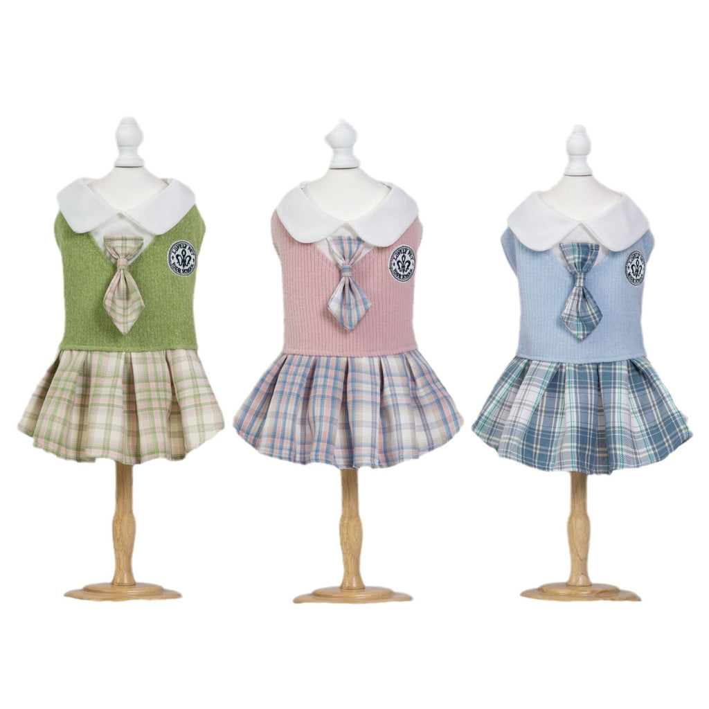 Vêtements de chat pour chiens de compagnie Jupe de tartan