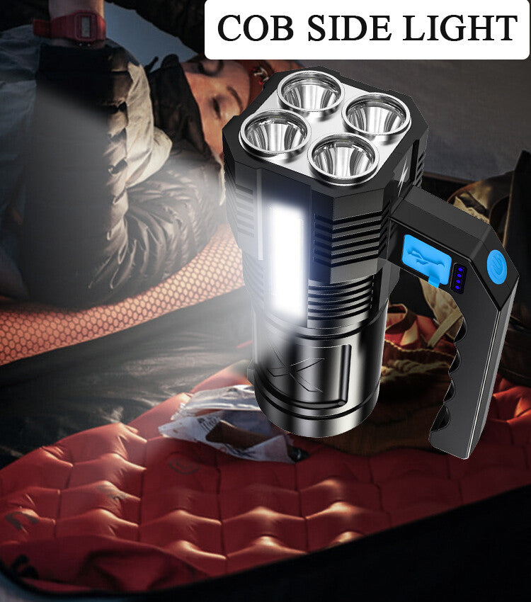 Super Bright 12000000LM LED Spotlight Handheld Camping Searchlight Torch
