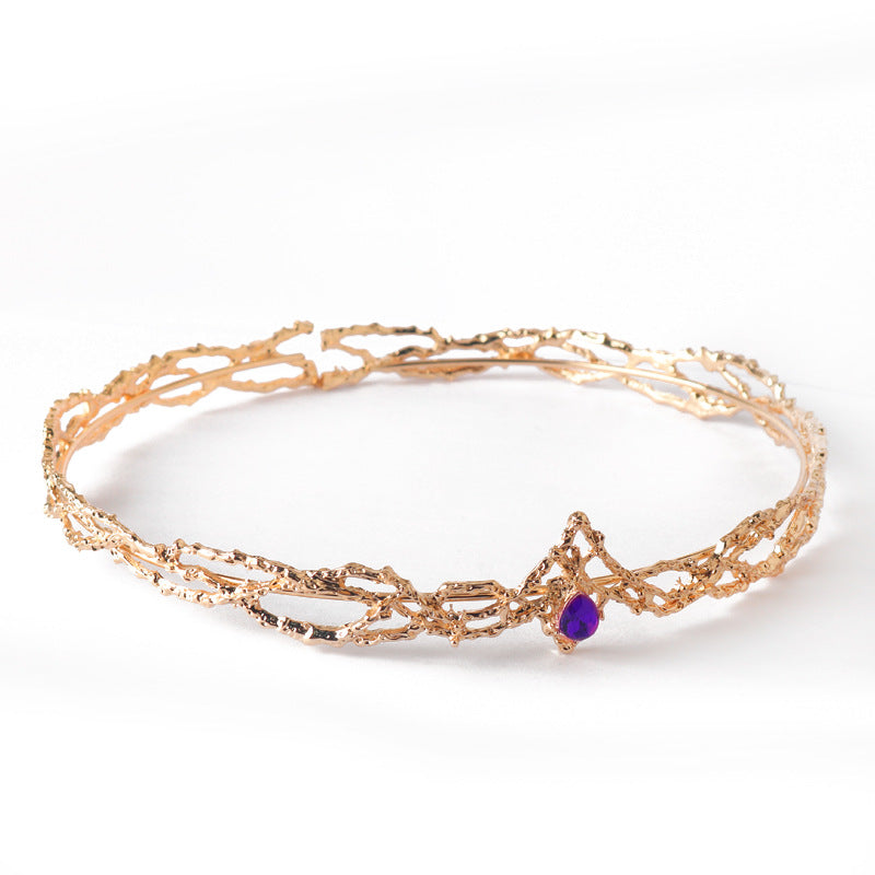 Fermoir de cheveux Gem Crystal Couronne dames