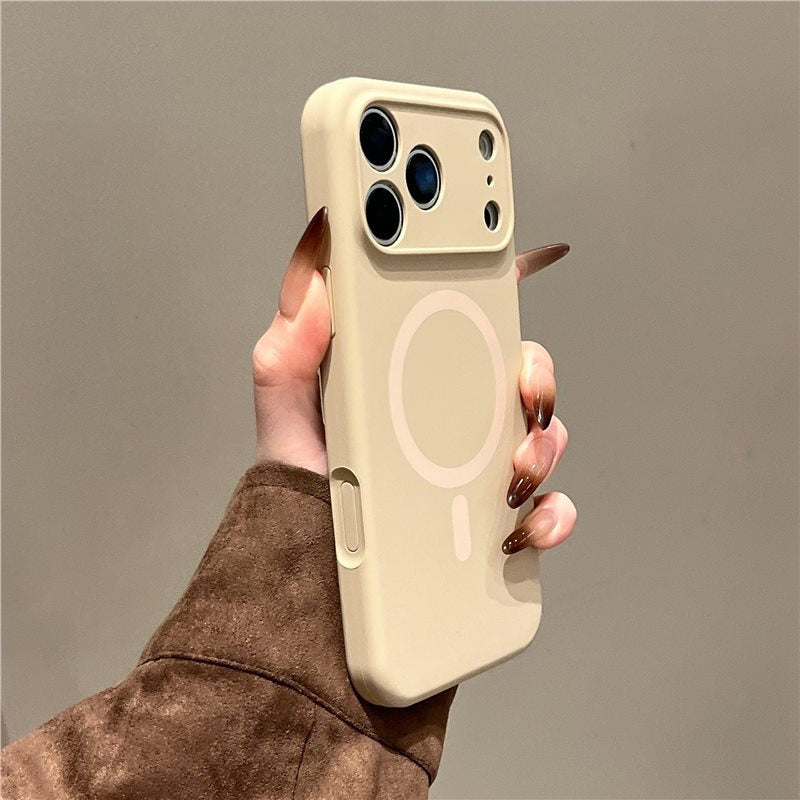 Boîtier de téléphone magnétique en silicone liquide