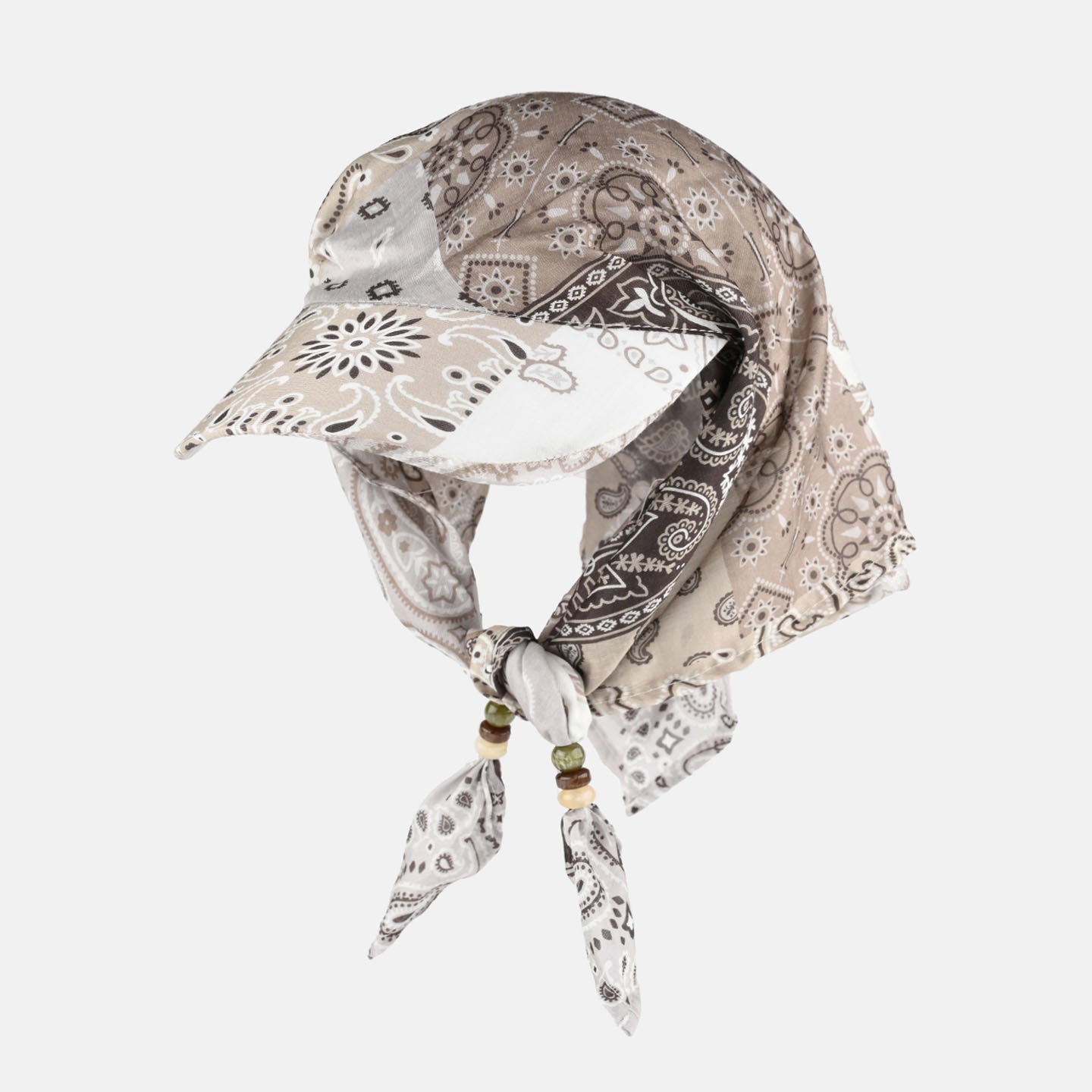 Chapeau retro à l'impression de noix de cajou pour femmes