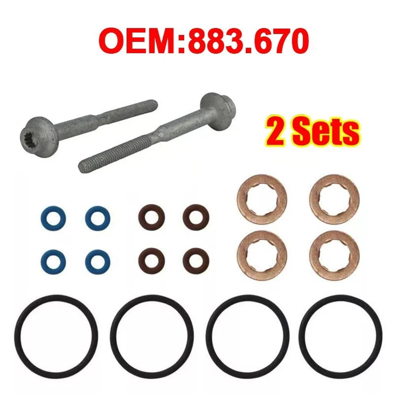 1.6 Kit de boulon de rondelle de joint d'injection de carburant pour VW Touran Jetta 03L130277B 18 Pcs