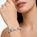 Bracelet en rond à diamants avec un fermoir à quatre aimants en cuivre rouge