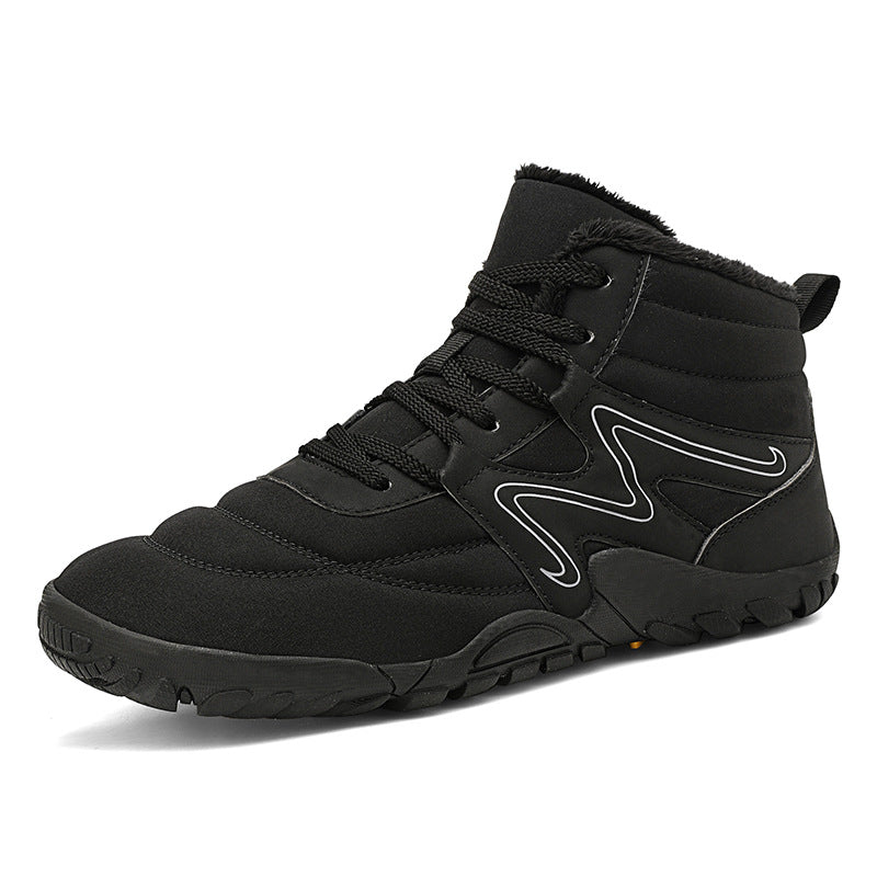 Bottes de neige chaudes d'hiver et en peluche pour hommes