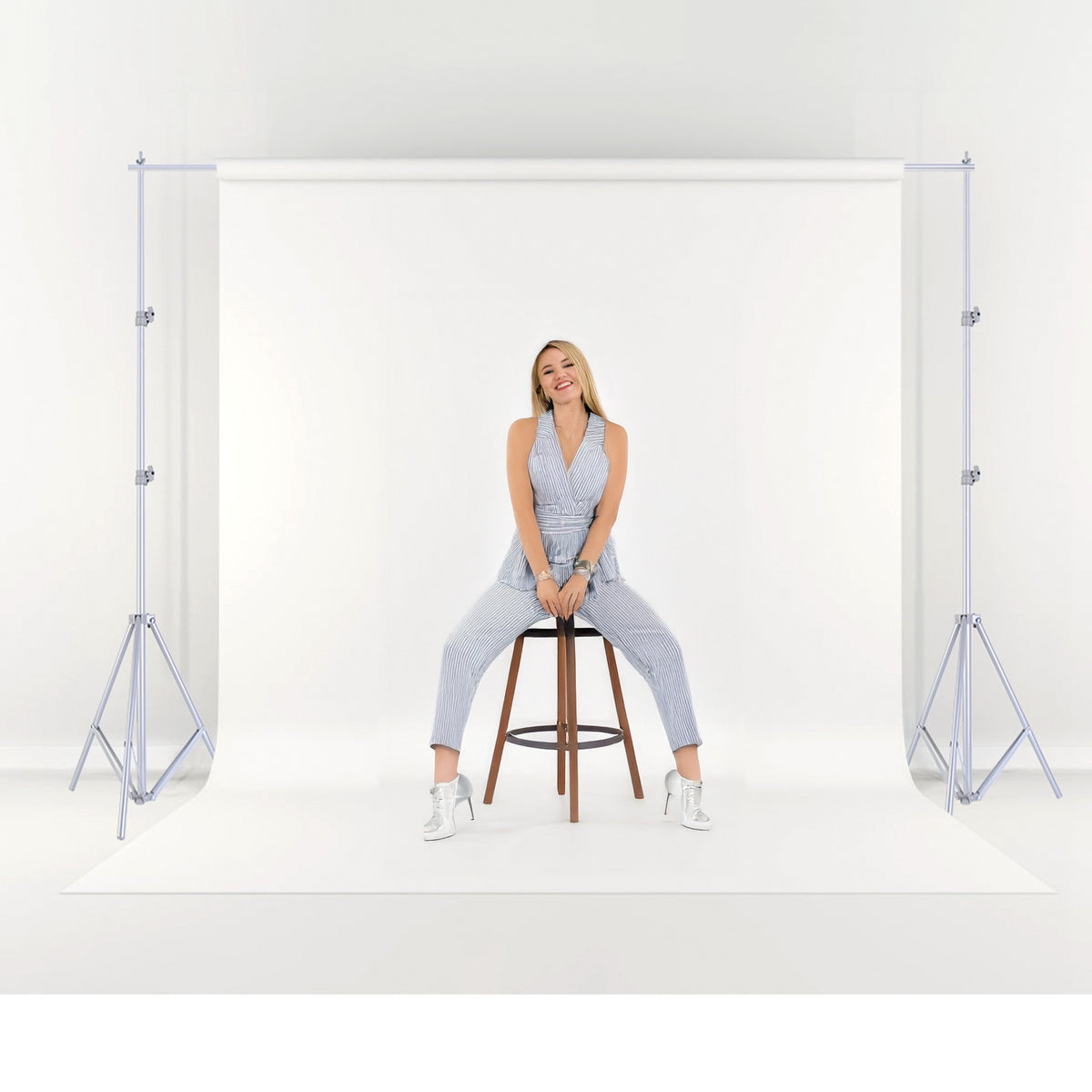 1Pc 6.5 Plus 10ft Photo Video Studio Backdrop Heavy Duty Adjustable Backdrop Support