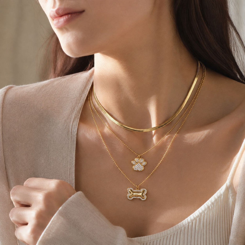 Collier femme en acier inoxydable 316