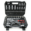 94 Pièces 1 2 & 1 4 Ensemble de prises de commande de visseuse Kit d'outil de clé de Bits