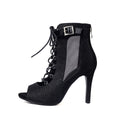 Bottes de mésange à bouche de poisson avec paillettes et talons Stiletto