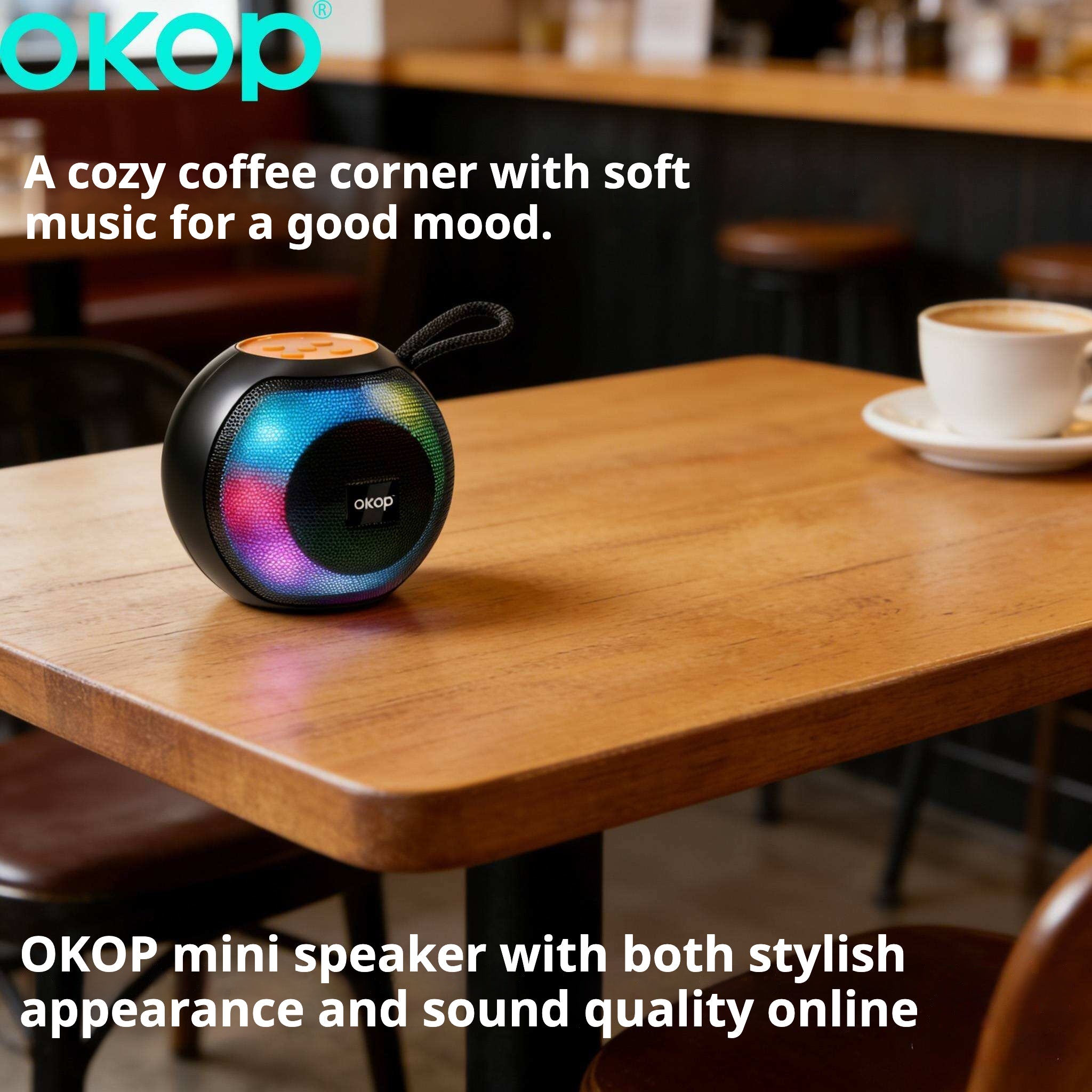 KP-586 Haut-parleur Bluetooth sans fil le plus vendu avec poignée portable et RGB Lighting Compa
