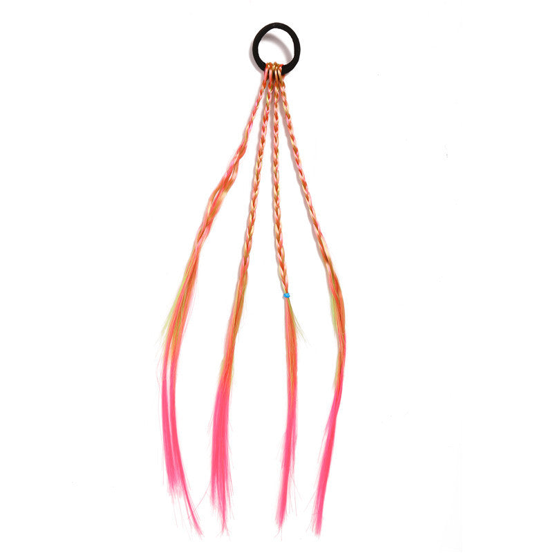 Série d'accessoires capillaires multicolores mignons et créatifs