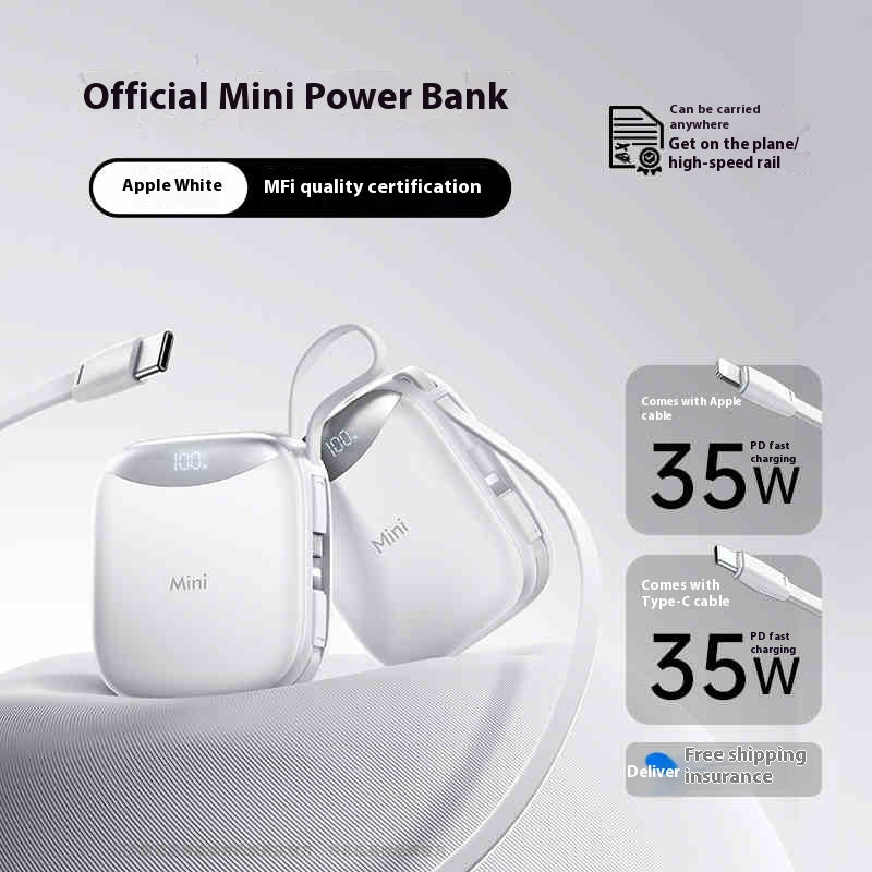 Avec câble compact et portable grande capacité de puissance portable