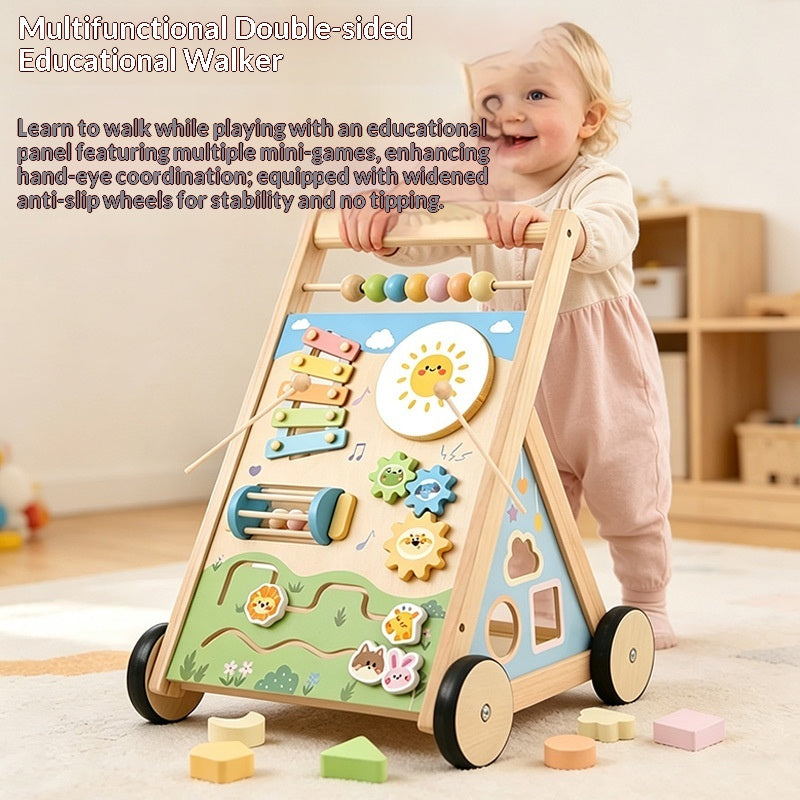Wooden Toddler Walker Baby Youth Education Jouet éducatif