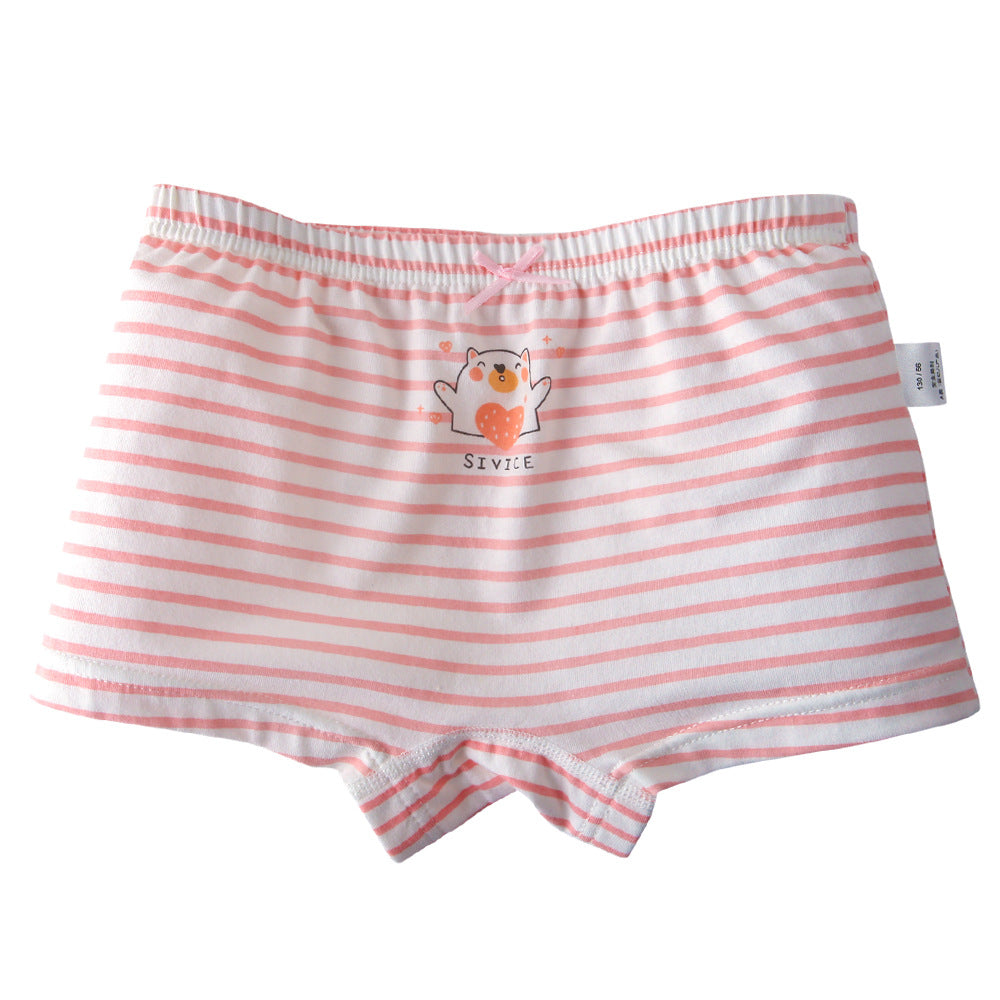 Sous-vêtements pour enfants Boxers de dessin animé en coton pur pour femmes
