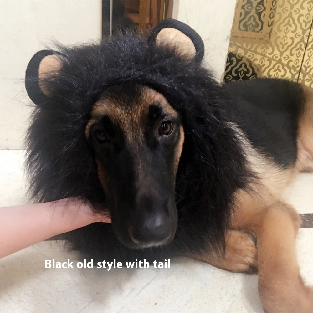 Roi de la Jungle Pet Funny Lion Head Cover