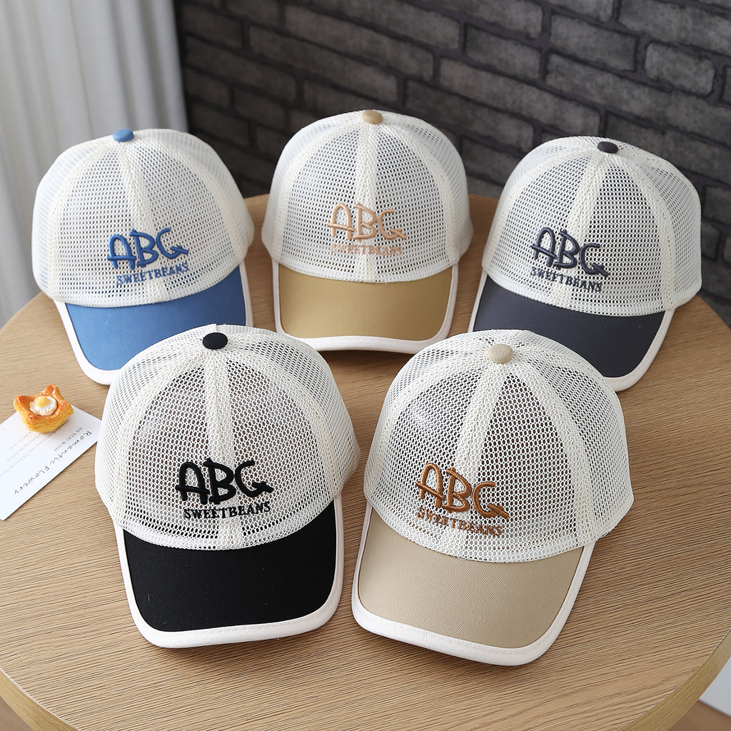 Casquette de baseball brodée pour enfants en tissu respirant ABC