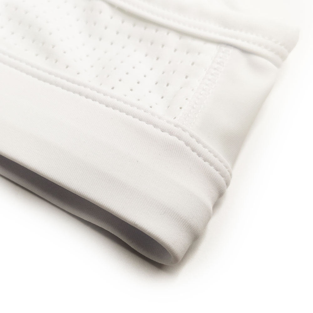 Slips de bain blanc à mailles