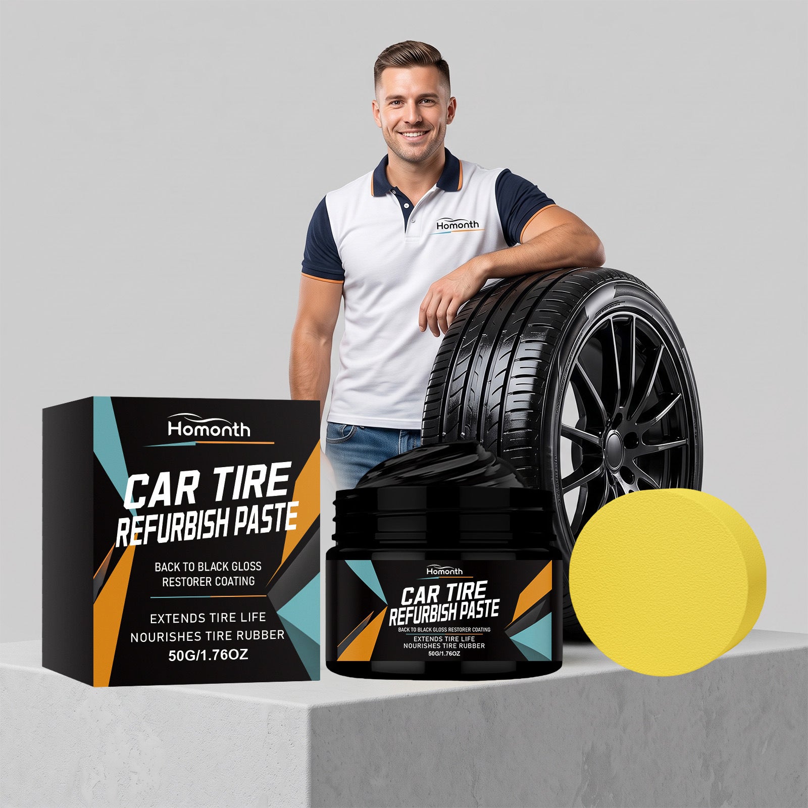 Pâte de finition de pneus de voiture HOMONTH