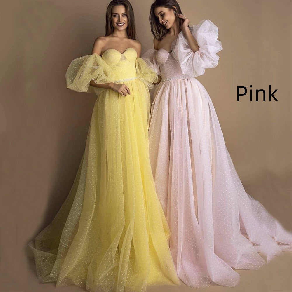 Le soir Tube Gown Top Retro Lanterne Fil de lumière
