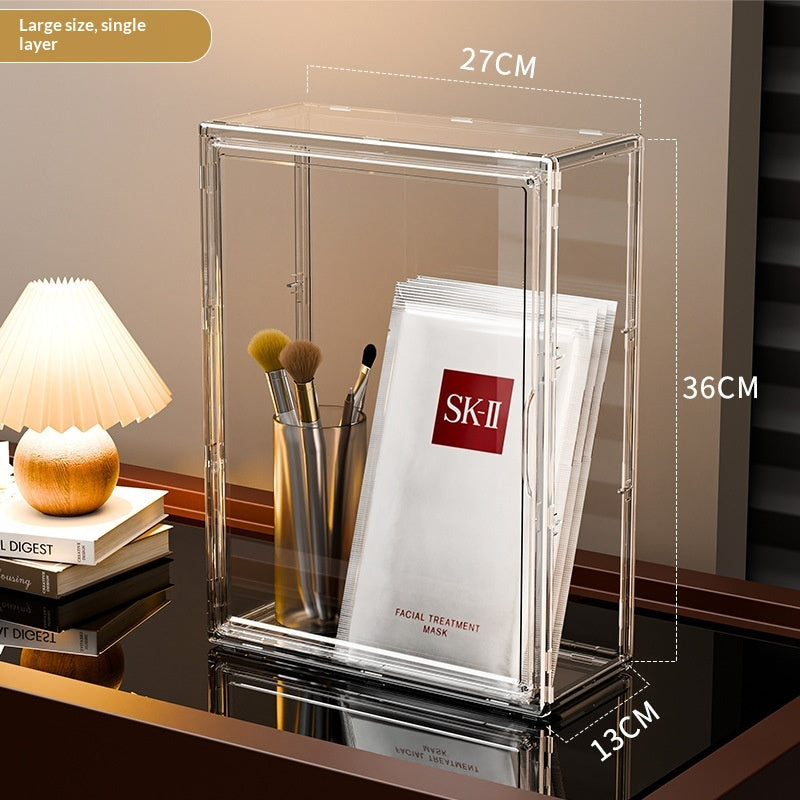 Boîte de rangement transparente antipoussière en acrylique à haute transparence