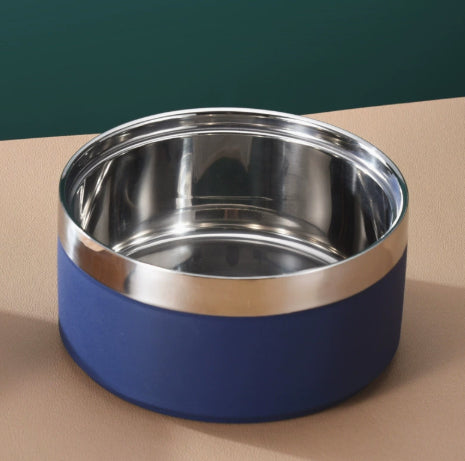 Sur mesure Double couche en acier inoxydable chien grande capacité animal alimentation et eau bol alimentaire