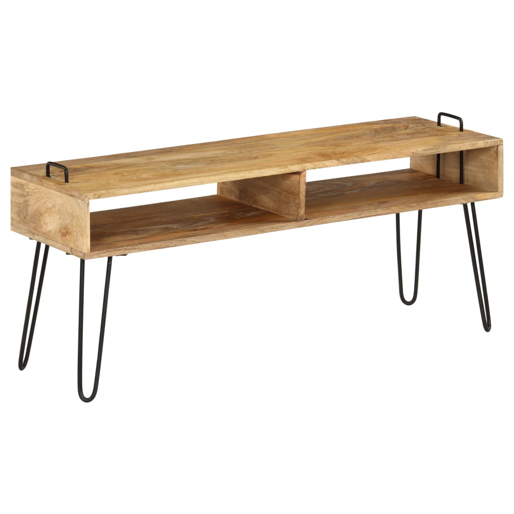 TV stand en bois massif de mangue 110x35x45 cm