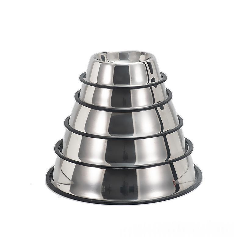 Tip-proof Non-slip Pet Supplies en acier inoxydable Dog Bowl et Cat Bowl
