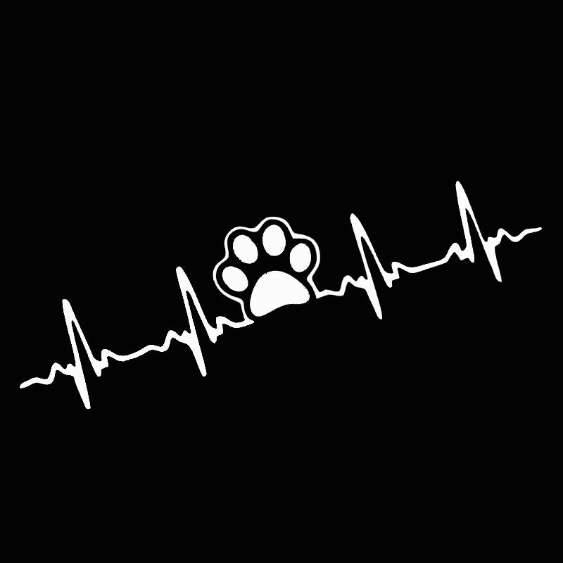 Stickers Auto ECG Creative Heartbeat Motorcycle Bumper décoratif
