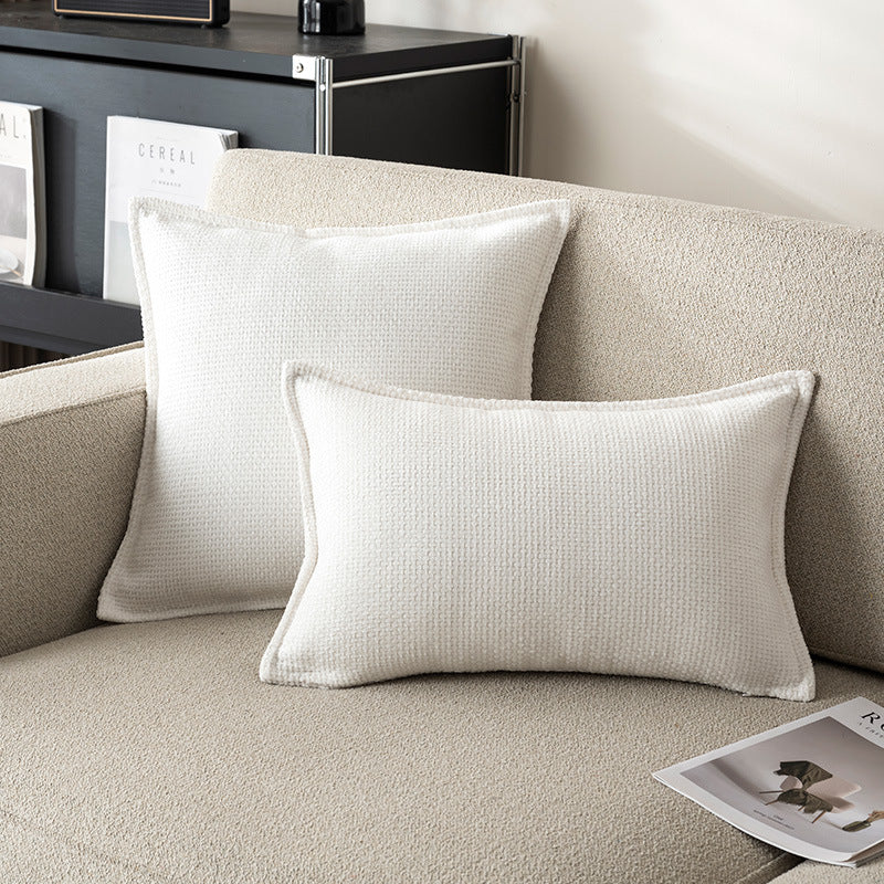 Coussin à rayures d'oreiller à jet de savon plaqué
