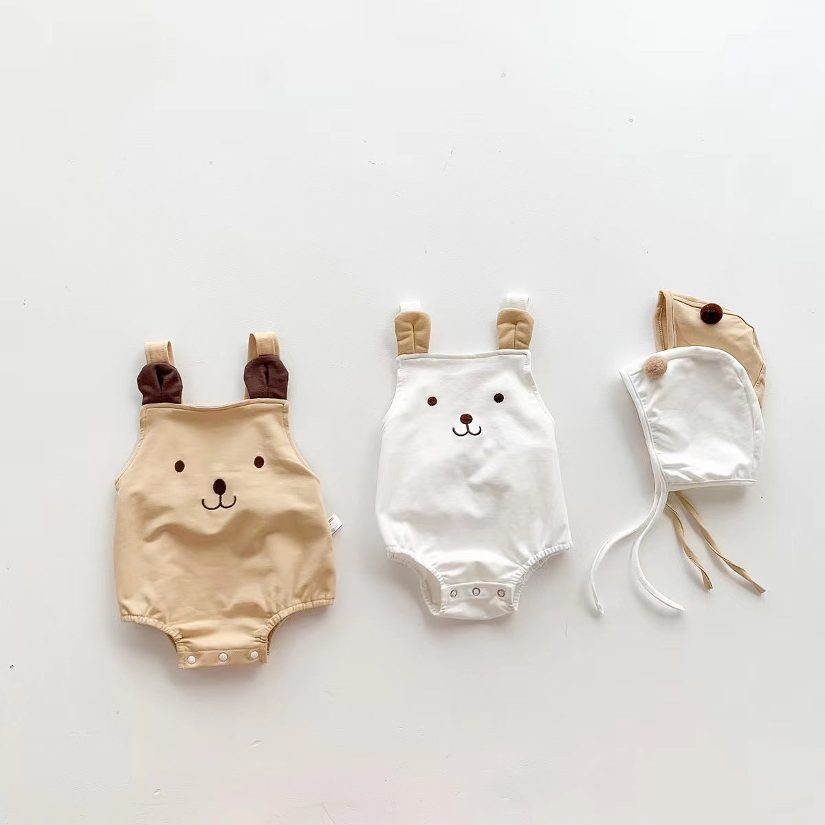 Bracelet Romper Style coréen Brodé de dessin animé ours hommes et femmes