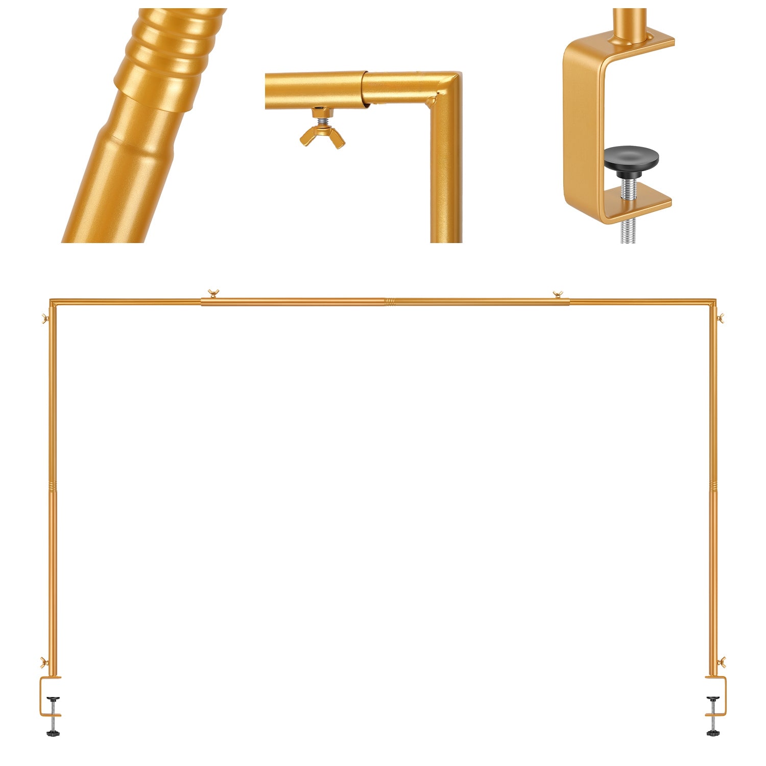 2Pcs ou 1Pcs Options sur le support de la table avec pinces 32-113 en largeur 33-76 en hauteur Ad