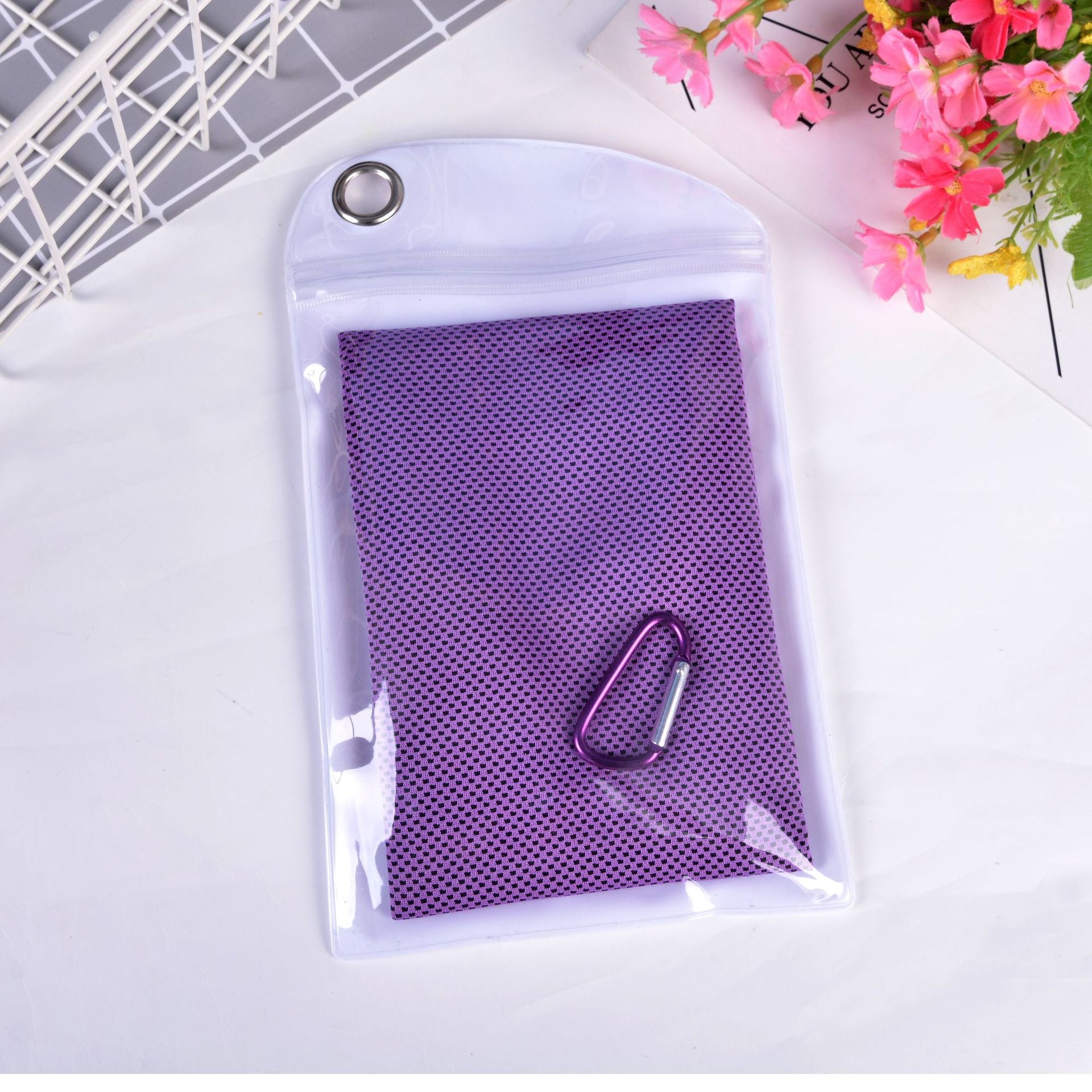 Serviette de glace à double couche de refroidissement d'été