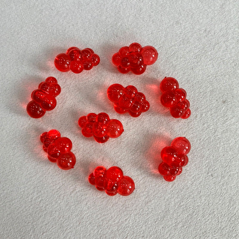 Perles de nuages acryliques translucides