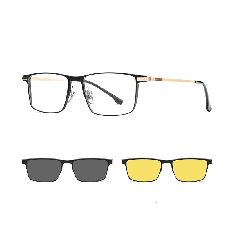Lunettes de soleil Uv Protection Kit d'aspiration magnétique Miroir Myopia Cadre polarisé