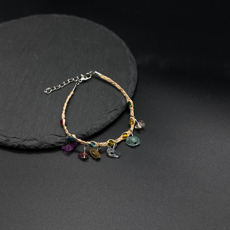 Bracelet de galets de Raffia