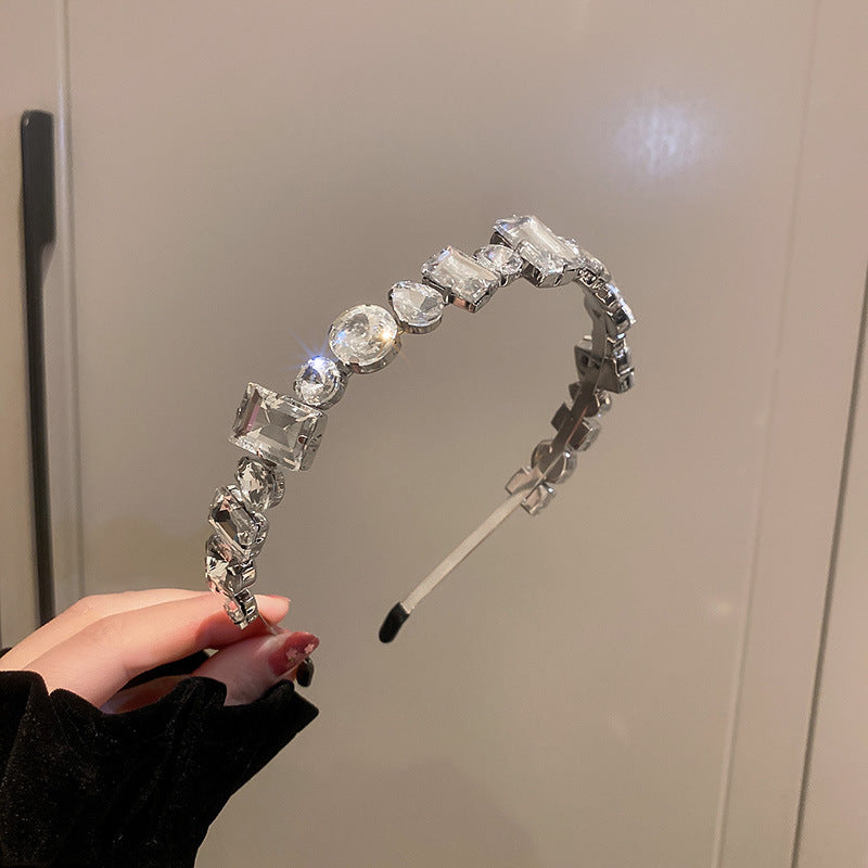 Circle Square Diamond-laid Headband Mode Personnalité