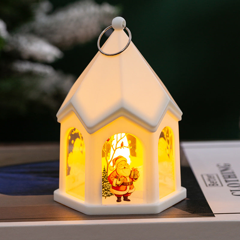 Décorations de Noël Cadeau lumineux pour enfants Retro Nuit Lumière Pendentif arbre de Noël ou