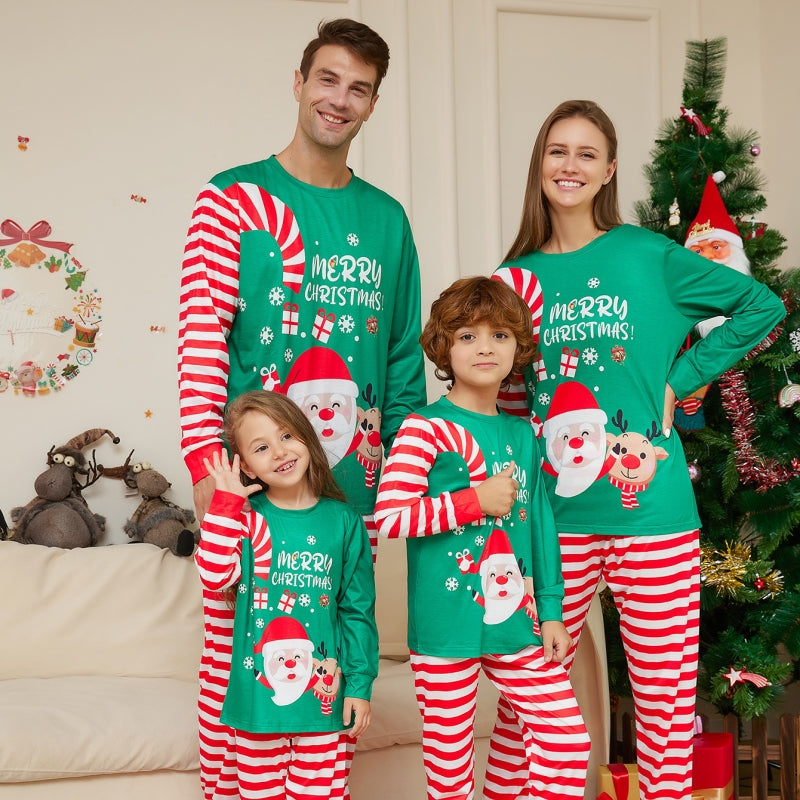 Caricature Lettre du Père Noël Imprimer Pyjama de Noël parent-enfant