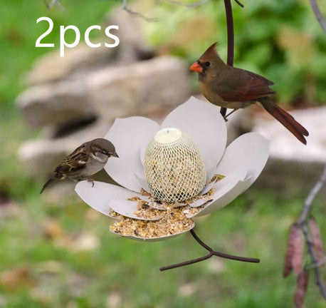 Nourriture d'oiseaux en forme de pétale de jardin