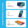Chargeur sans fil charge rapide verticale support de bureau