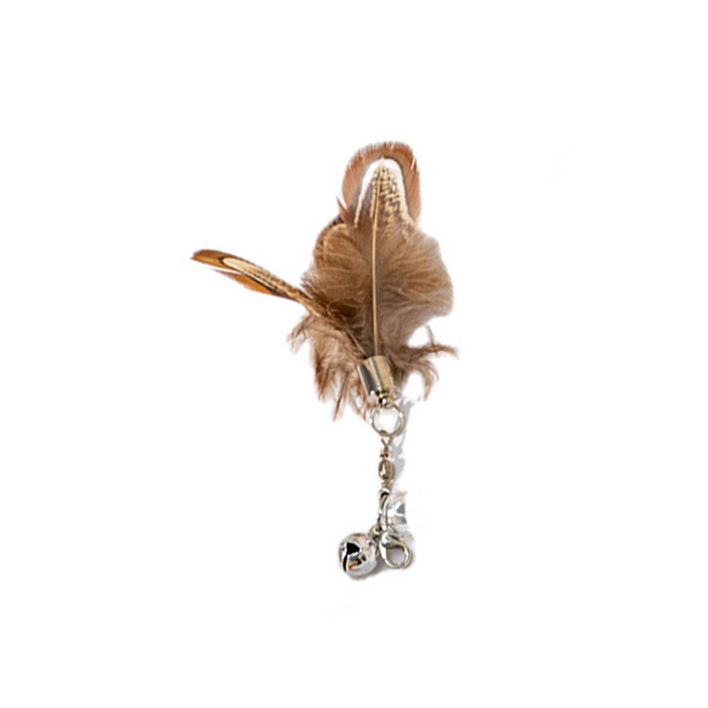 Tête de remplacement de plumes Cat Teaser Wand avec Bell