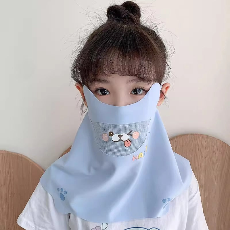 Masque d'été pour la protection des UV et du visage pour les enfants