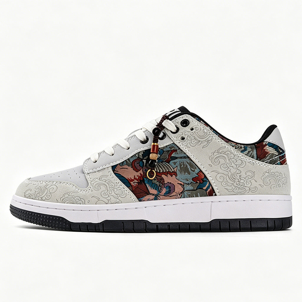 Hommes Chaussures peintes et brodées sport-casual