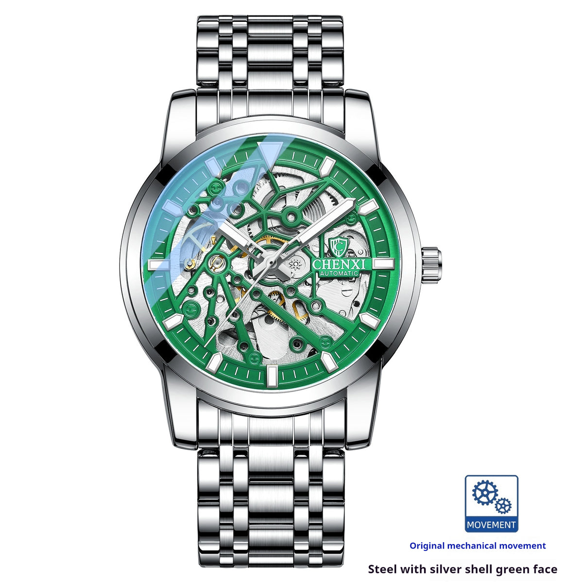 Montre mécanique automatique Hollow étanche Lumineux