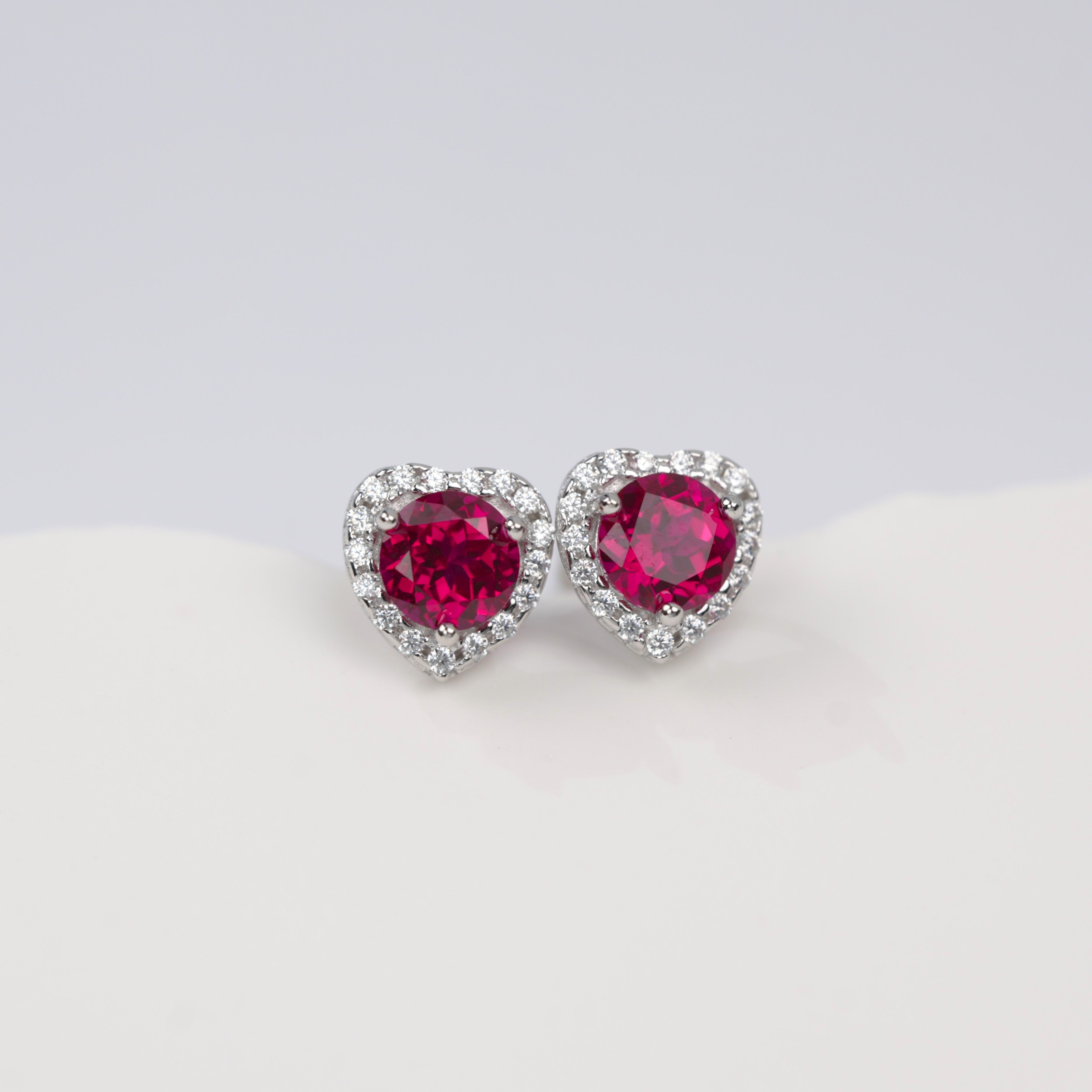 S925 Boucles d'oreilles en halo-tiges en argent sterling
