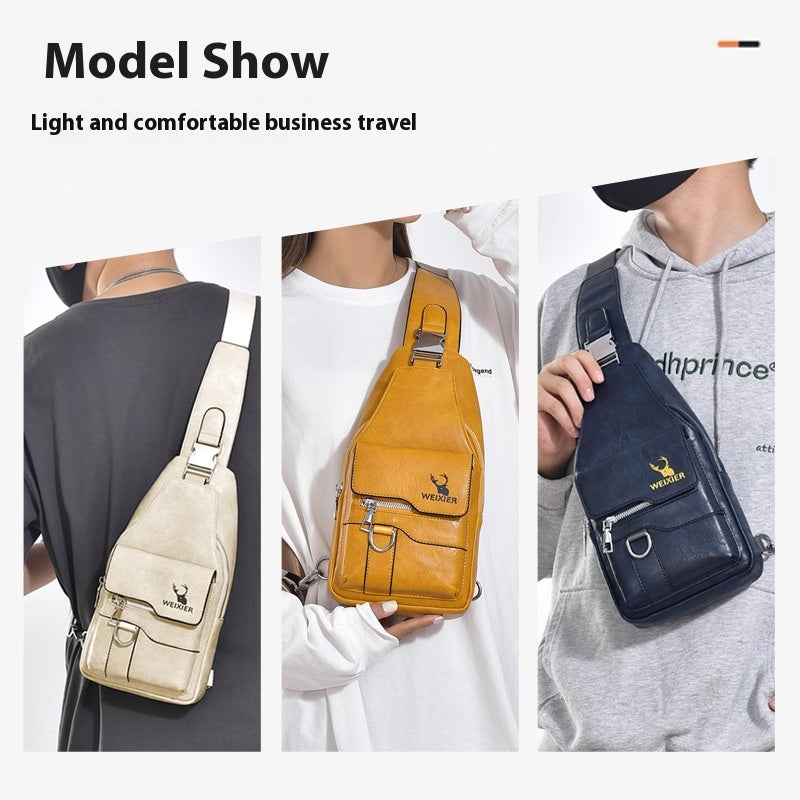 Sac d'épaule Retro Easy Matching Grande capacité étanche Satchel