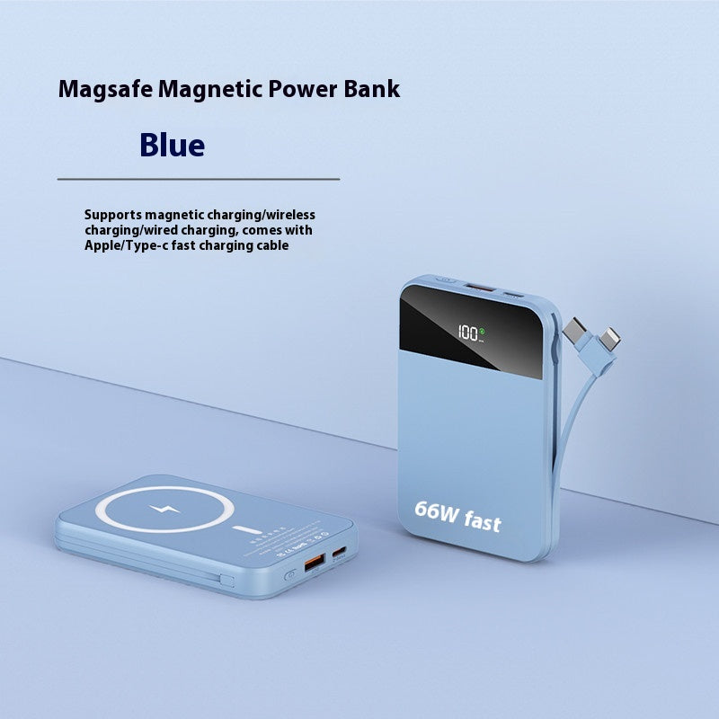 Magsafe Magnetic Wireless avec câble 66W Super Fast Charge Power Bank