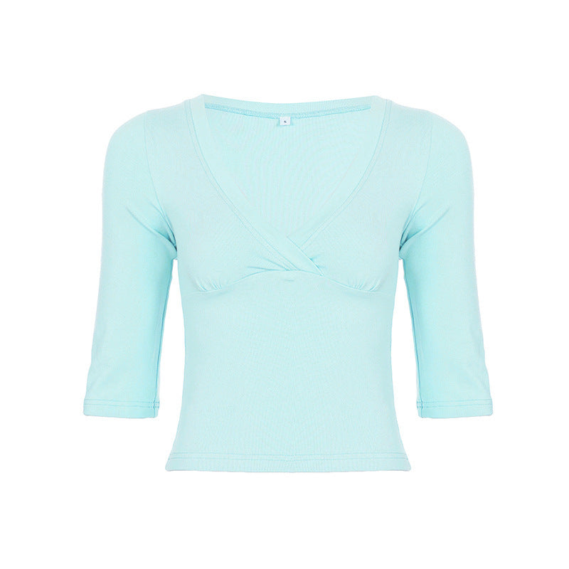 T-shirt en tricot polyvalent à la mode