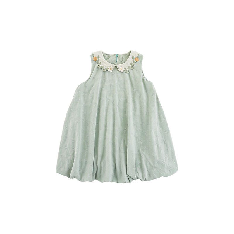 Filles Brodé Lapel Bud Jupe