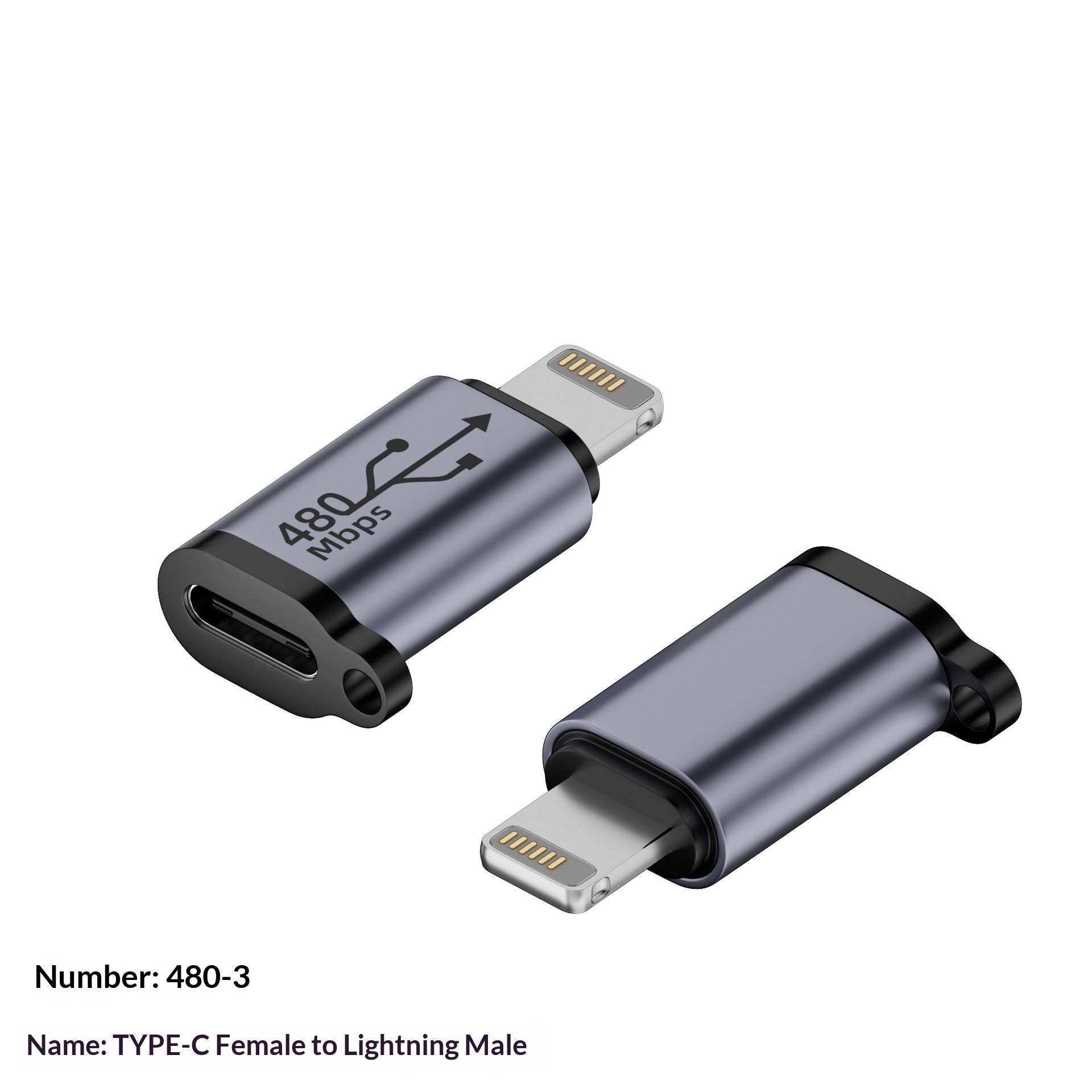 Adaptateur USB to Mini V3 to Adaptateur de câble de charge de type C Micro-port